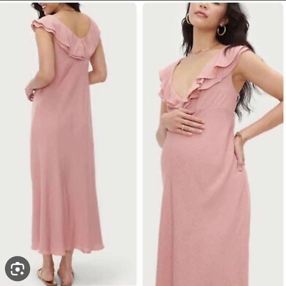 HATCH Collection maternity Emily dress, blush/pink